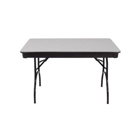 MITYLITE Plastic Folding Table, Gray, 30 x 48 In. RT3048GRB1